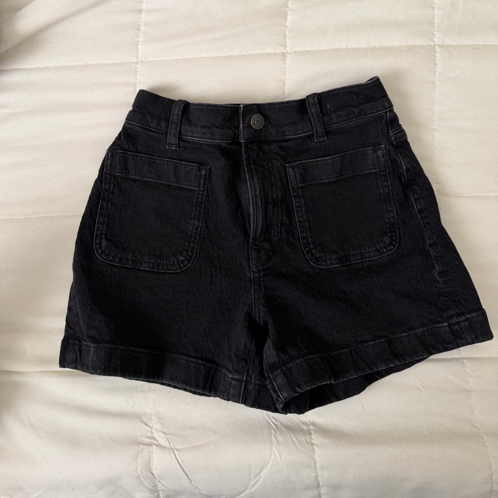 Madewell Black Size 23High-Rise Jean Shorts